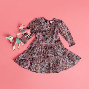 Lucky Jade | 100% Cotton Crochet Twirl Dress | NWT